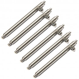 Bemorcabo 6 Pcs 1.8mm Diameter Stainless Steel Watch band Spring Bars,Quick Release Watch Pins 18mm,20mm,22mm