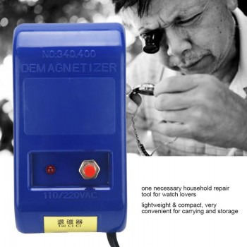 ZJCHAO Watch Demagnetizer Watch Repair Screwdriver Tweezers Electrical Professional Demagnetize Tool for Watchmaker EU Plug