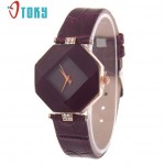 OTOKY relogio feminino reloj mujer Leather Womens Quartz Bracelet Watch Crystal Diamond Wrist Watch #23 2017 Gift 1pcs