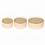 One Cage and One Cover Cooking Bamboo Steamer Fish Rice Vegetable Snack Basket Set Kitchen Cooking Tools