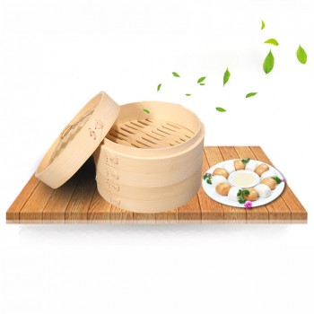 One Cage and One Cover Cooking Bamboo Steamer Fish Rice Vegetable Snack Basket Set Kitchen Cooking Tools