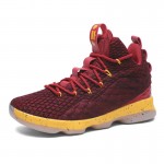 2018 New Arrival High Top Men Cushioning Lebron James Basketball 15 Shoes Shockproof Couple Athletic Women Outdoor Sport Shoes
