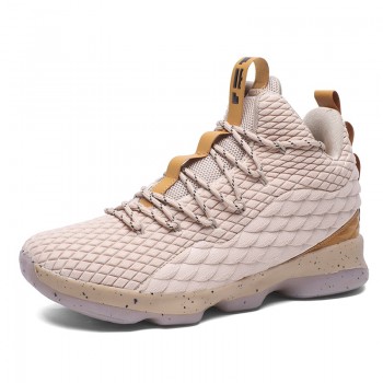 2018 New Arrival High Top Men Cushioning Lebron James Basketball 15 Shoes Shockproof Couple Athletic Women Outdoor Sport Shoes