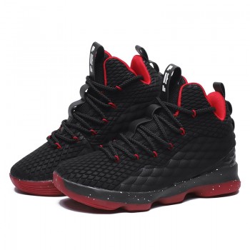 2018 New Arrival High Top Men Cushioning Lebron James Basketball 15 Shoes Shockproof Couple Athletic Women Outdoor Sport Shoes