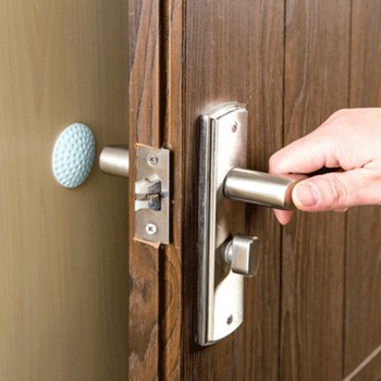 1PCS Wall Thickening Mute Door Stick Golf Styling Rubber Fender Handle Door Lock Protective Pad Protection Home Wall Stickers