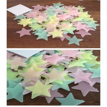 50pcs 3D Stars Glow In The Dark Wall Stickers Luminous Fluorescent Wall Stickers For Kids Baby Room Bedroom Ceiling Home Decor