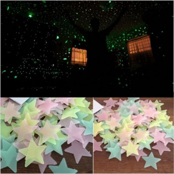 50pcs 3D Stars Glow In The Dark Wall Stickers Luminous Fluorescent Wall Stickers For Kids Baby Room Bedroom Ceiling Home Decor