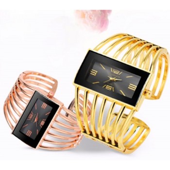 CANSNOW Womens Watch Luxury Fashion Rose Gold Bangle Bracelet Watch Women Dress Clock Female Lady Saati Girls Wristwatch Relojes