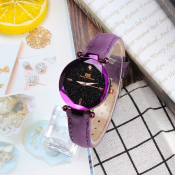 Exquisite Ladies Watch Starry Sky Female Leather Quartz Wrist Watch Elegant Women Watches Bracelet Watch Montre Femme 2018