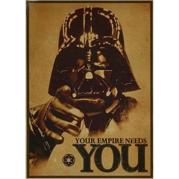 Mixed Order Vintage Classic Movie Star Wars Darth Vader Luke Jedi Poster Cafe Bar Home Decor Retro Kraft Paper Wall Sticker