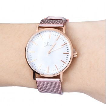 GENEVA Women Classic Quartz Silica Gel Wrist Watch Bracelet Watches Wristwatch Clock Gift luxury Reloj de dama Montre femme #35