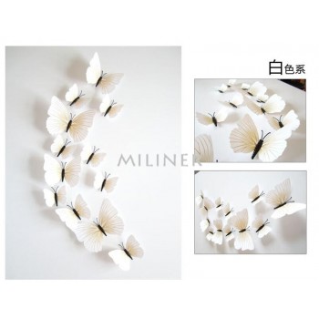3D PVC Butterfly Wall Stickers Home Decor Butterfly Wall Decals For Kids Room TV Wall Stickers Kitchen Kids Wall Sticker Flower