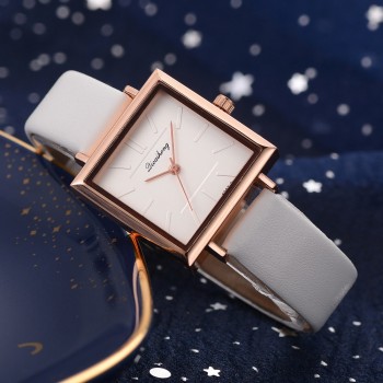 Top Brand Square Women Bracelet Watch Contracted Leather Crystal WristWatches Women Dress Ladies Quartz Clock Dropshiping amp;Ff