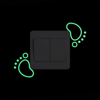Cartoon Luminous Switch Sticker Glow in the Dark Wall Stickers Home Decor Kids Room Decoration Sticker Decal Cat Fairy Moon Star