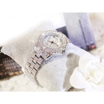 New Luxury Rhinestone Bracelet Watch Women Diamond Fashion Ladies Dress Watch Brand Stainless Steel Crystal Wristwatch Clock