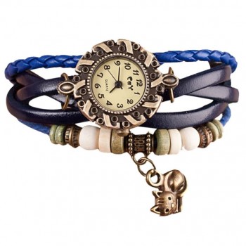 Quartz Weave Around Leather Cat Bracelet Lady Woman Wrist Watch Special Pattern leather wrist watches clock bracelet Watch