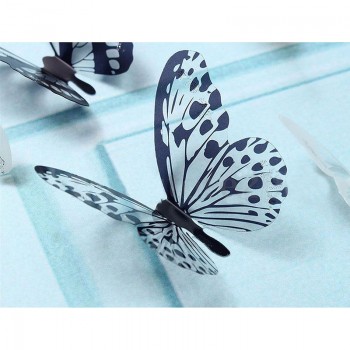 Hot Sale 12pcs PVC 3d Butterfly wall decor cute Butterflies wall stickers art Decals home Decoration room wall art  DC112