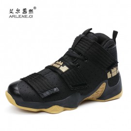 Plus Size 36-45 Basketball Shoes for Men Women Autumn 2018 New Arrival White Gold Lebron James High top Sport Shoes Basket Homme