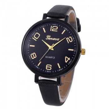 Montres Women Watches Geneva Watch Small Faux Leather Quartz Analog Wrist Watch Ladies Bracelet Watch Hot Sale relogio feminino