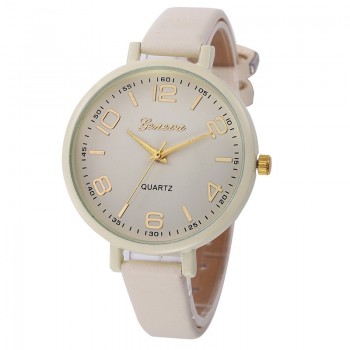 Montres Women Watches Geneva Watch Small Faux Leather Quartz Analog Wrist Watch Ladies Bracelet Watch Hot Sale relogio feminino