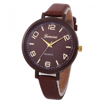 Montres Women Watches Geneva Watch Small Faux Leather Quartz Analog Wrist Watch Ladies Bracelet Watch Hot Sale relogio feminino