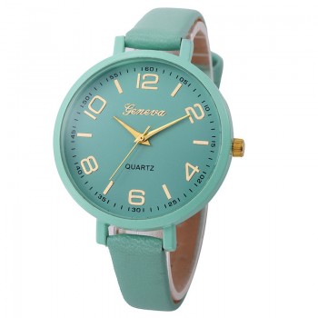 Montres Women Watches Geneva Watch Small Faux Leather Quartz Analog Wrist Watch Ladies Bracelet Watch Hot Sale relogio feminino