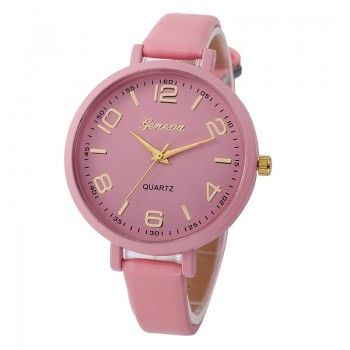 Montres Women Watches Geneva Watch Small Faux Leather Quartz Analog Wrist Watch Ladies Bracelet Watch Hot Sale relogio feminino