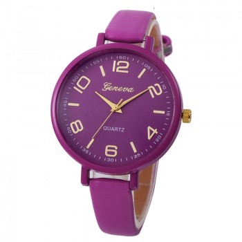Montres Women Watches Geneva Watch Small Faux Leather Quartz Analog Wrist Watch Ladies Bracelet Watch Hot Sale relogio feminino