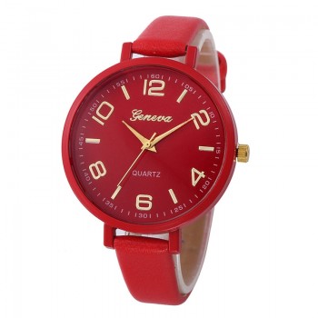 Montres Women Watches Geneva Watch Small Faux Leather Quartz Analog Wrist Watch Ladies Bracelet Watch Hot Sale relogio feminino