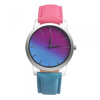 bayan kol saat Women Watch Quartz Wrist Watch Retro Rainbow Design Casual Leather Band Ladies Bracelet Watches reloj mujer 2018
