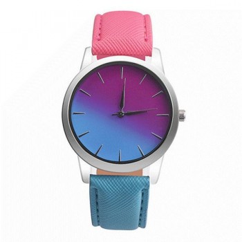bayan kol saat Women Watch Quartz Wrist Watch Retro Rainbow Design Casual Leather Band Ladies Bracelet Watches reloj mujer 2018