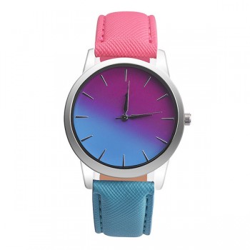 bayan kol saat Women Watch Quartz Wrist Watch Retro Rainbow Design Casual Leather Band Ladies Bracelet Watches reloj mujer 2018