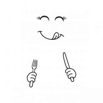 New 4 Styles Smile Face Wall Sticker Happy Delicious Face Fridge Stickers Yummy for Food Furniture Decoration Art Poster DIY PVC