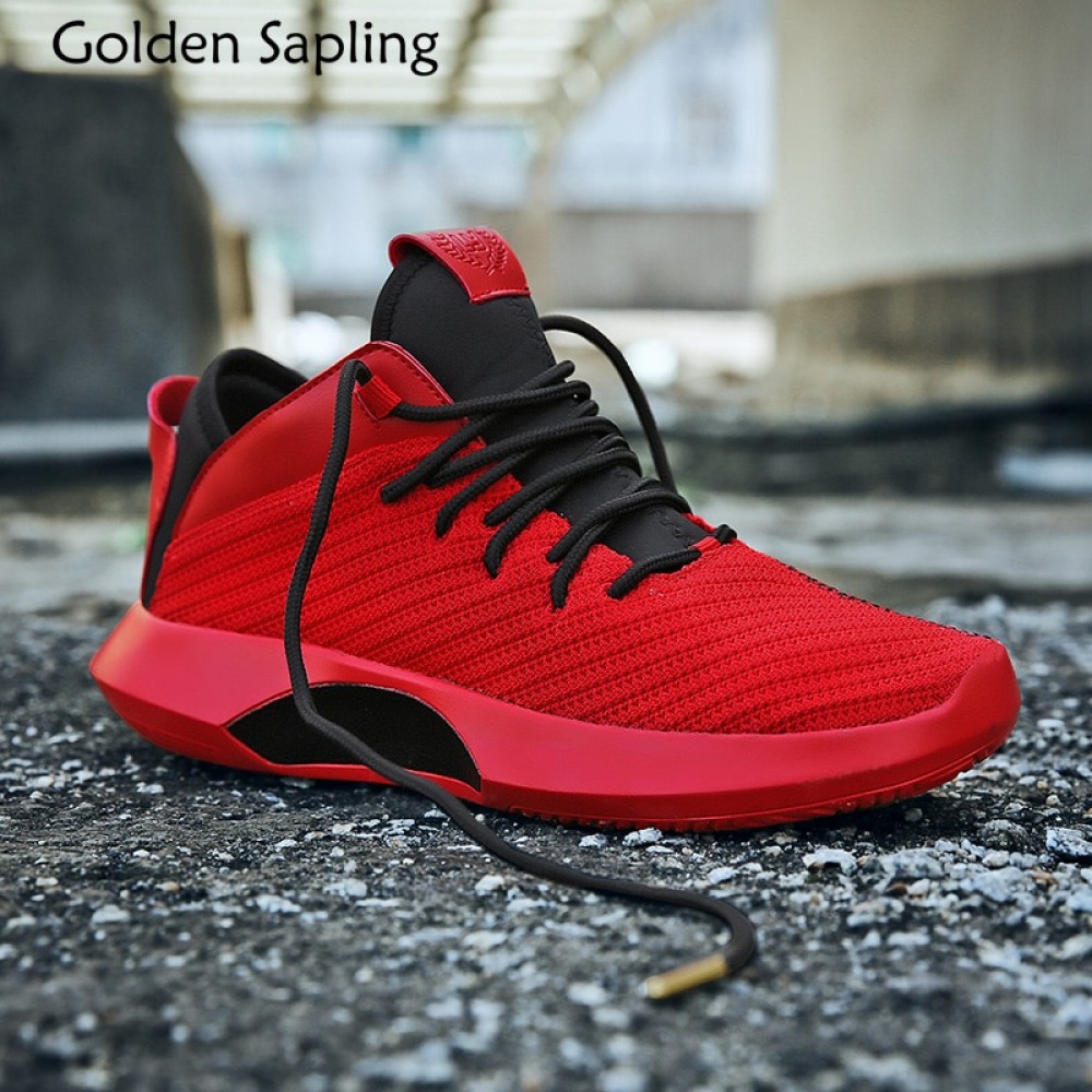 Golden Sapling Mens Basketball Shoes Mens Sneakers Basketball Athletic Sport Shoes Men Breathable Massage Male Sports Sneakers