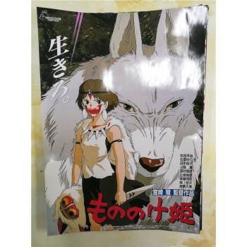 Miyazaki Hayao Collection Posters Anime Wall Stickers Home Decoration Totoro Spirited Away White Paper Prints CA6