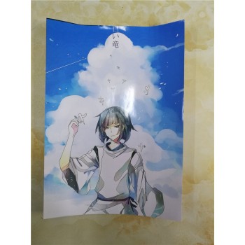 Miyazaki Hayao Collection Posters Anime Wall Stickers Home Decoration Totoro Spirited Away White Paper Prints CA6