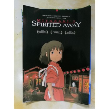 Miyazaki Hayao Collection Posters Anime Wall Stickers Home Decoration Totoro Spirited Away White Paper Prints CA6