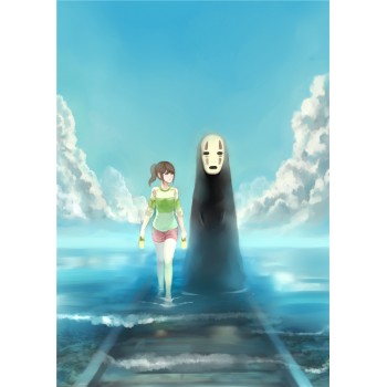 Miyazaki Hayao Collection Posters Anime Wall Stickers Home Decoration Totoro Spirited Away White Paper Prints CA6