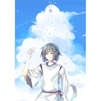 Miyazaki Hayao Collection Posters Anime Wall Stickers Home Decoration Totoro Spirited Away White Paper Prints CA6