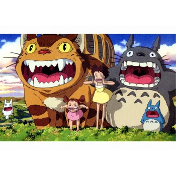 Miyazaki Hayao Collection Posters Anime Wall Stickers Home Decoration Totoro Spirited Away White Paper Prints CA6