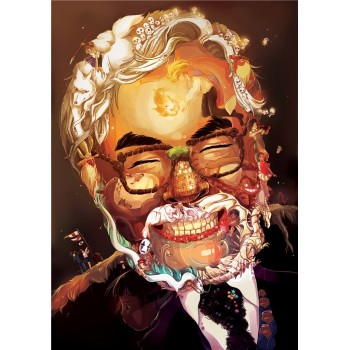 Miyazaki Hayao Collection Posters Anime Wall Stickers Home Decoration Totoro Spirited Away White Paper Prints CA6