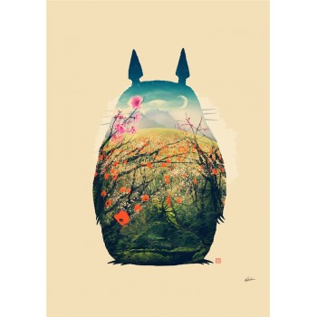 Miyazaki Hayao Collection Posters Anime Wall Stickers Home Decoration Totoro Spirited Away White Paper Prints CA6