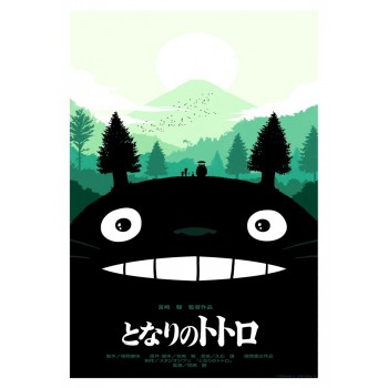 Miyazaki Hayao Collection Posters Anime Wall Stickers Home Decoration Totoro Spirited Away White Paper Prints CA6