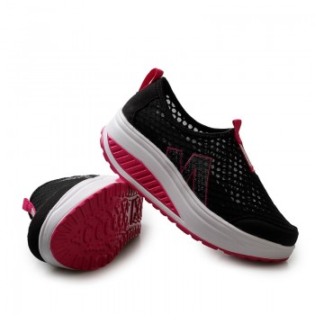 2018 Hot Sale Women summer outdoor shoes spring summer autumn lace up Slimming shoes hot swing shoes top quality Walking sneaker