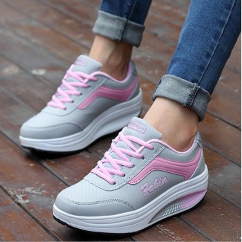 2017 Women sneakers walking shoes Slimming platform shoes women Fitness women shoes drop shipping st41