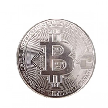 Gold Plated Physical Bitcoins Casascius Bit Coin BTC With Case Gift Physical Metal Antique Imitation BTC Coin Art Collection 1pc