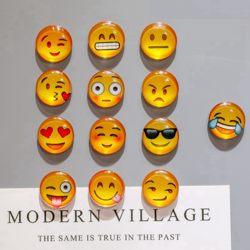 1pc Smile Emoji fridge magnet Face Expressions fridge magnets for kids 30MM Cute Cartoon refrigerator magnets Sticker Home Decor