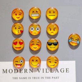 1pc Smile Emoji fridge magnet Face Expressions fridge magnets for kids 30MM Cute Cartoon refrigerator magnets Sticker Home Decor