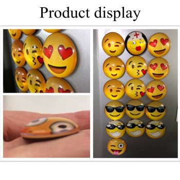 1pc Smile Emoji fridge magnet Face Expressions fridge magnets for kids 30MM Cute Cartoon refrigerator magnets Sticker Home Decor