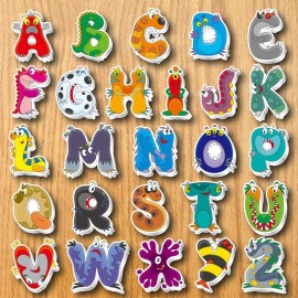 Alphabet Fridge Magnet Souvenir for Kids Cartoon 3d Animal Stickers on The Fridge Magnetic Letters and Numbers Stickers